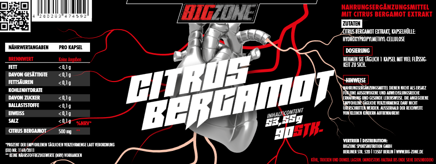 Big Zone Citrus Bergamot - 90 Kapseln