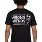 Wrong Friends Vichy T-Shirt - Schwarz