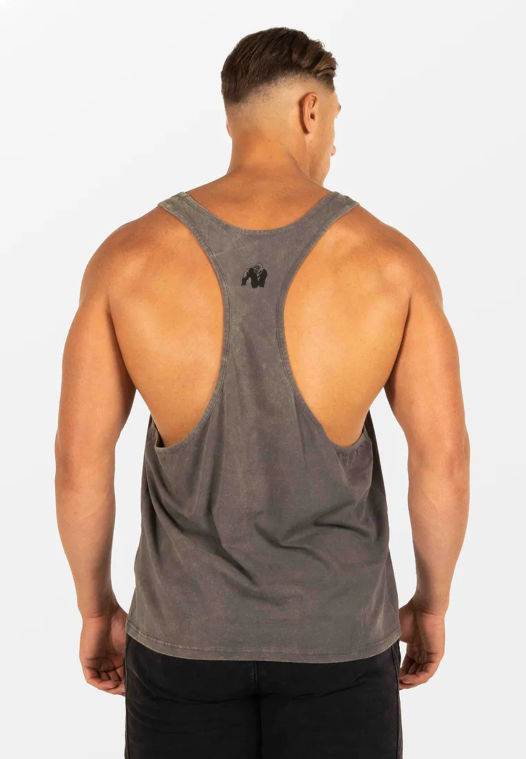 Gorilla Wear Churchill Stringer - Washed Gray