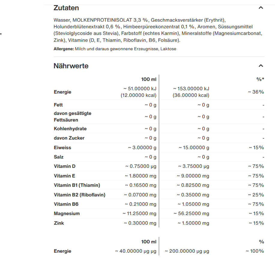Emmi High Protein Water Reload - 500ml