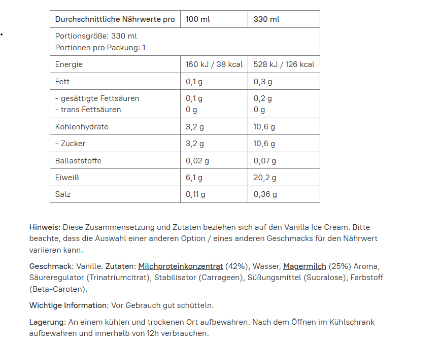 Applied Nutrition Protein Shake - Strawberries & Cream