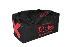 Oldschool Bodybuilding Switzerland BIG Gym Bag Schwarz/Rot