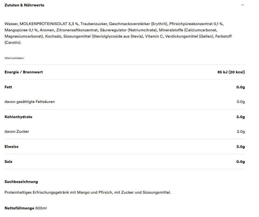 Emmi High Protein Water Active - 500ml