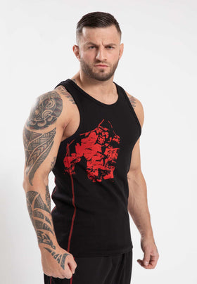 Gorilla Wear Monterey Tank Top - Schwarz/Rot