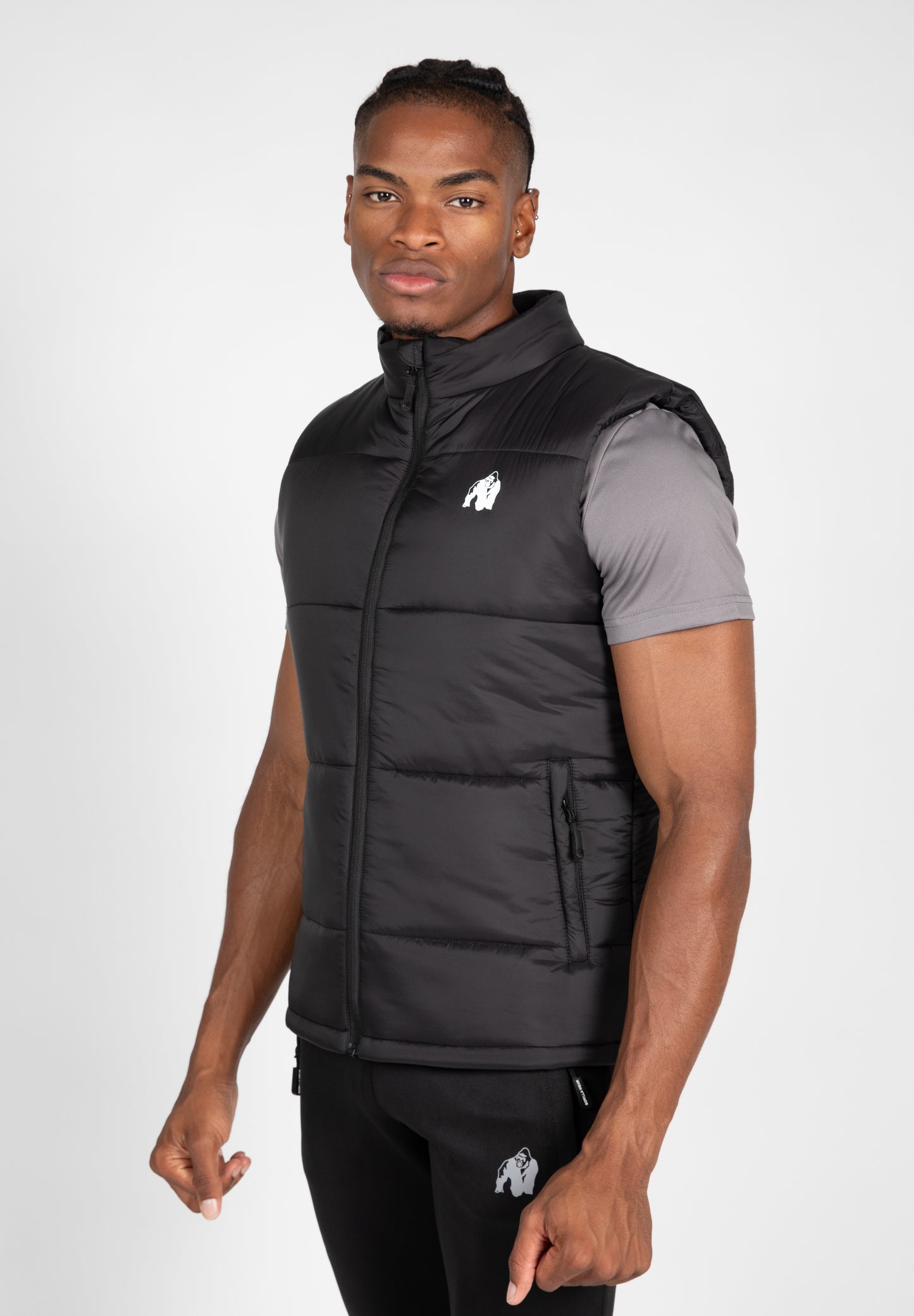 Gorilla Wear Irvine Puffer Jacket - Schwarz