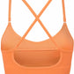 Olivia Seamless Sports Bra - Orange