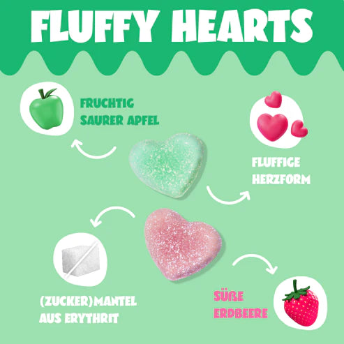 Ahead Fluffy Hearts Fruchtgummis 50g