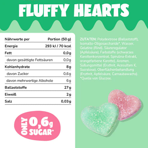 Ahead Fluffy Hearts Fruchtgummis 50g