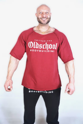 Oldschool Bodybuilding Switzerland Classic Rag Top - Bordeaux/Grau