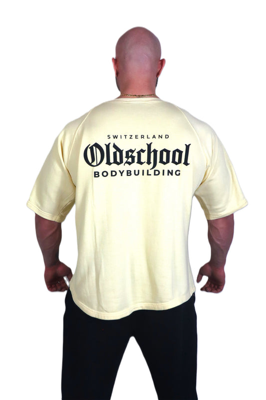 Oldschool Bodybuilding Switzerland Classic Oversized Shirt - Vanille