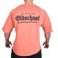 Oldschool Bodybuilding Switzerland Classic Oversized Shirt - Salmon