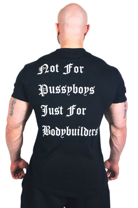 Oldschool Bodybuilding Switzerland Not For Pussyboys T-Shirt - Schwarz
