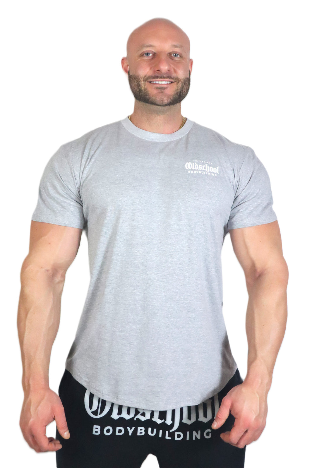 Oldschool Bodybuilding Switzerland Classic T-Shirt - Grau