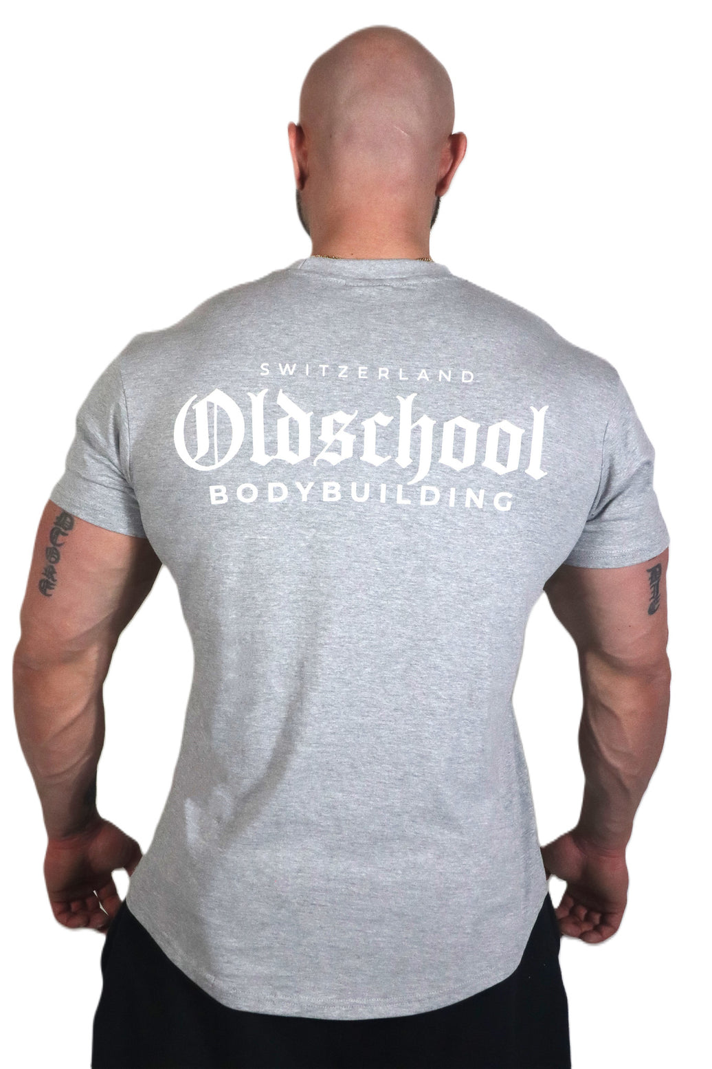 Oldschool Bodybuilding Switzerland Classic T-Shirt - Grau