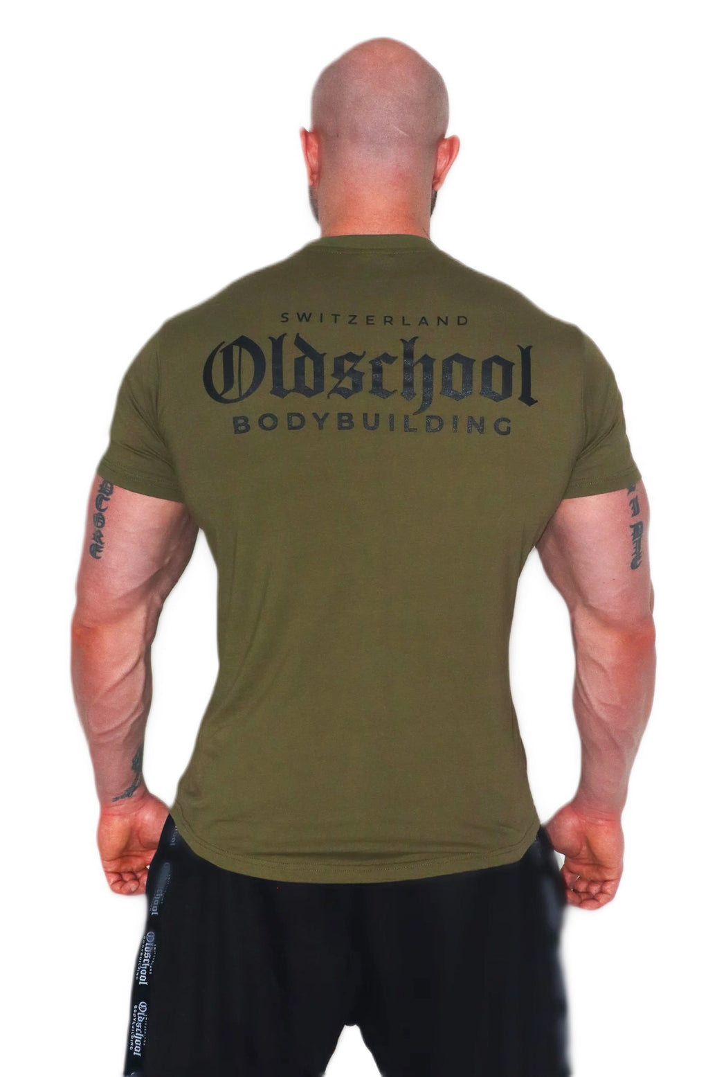 Oldschool Bodybuilding Switzerland Classic T-Shirt - Olive