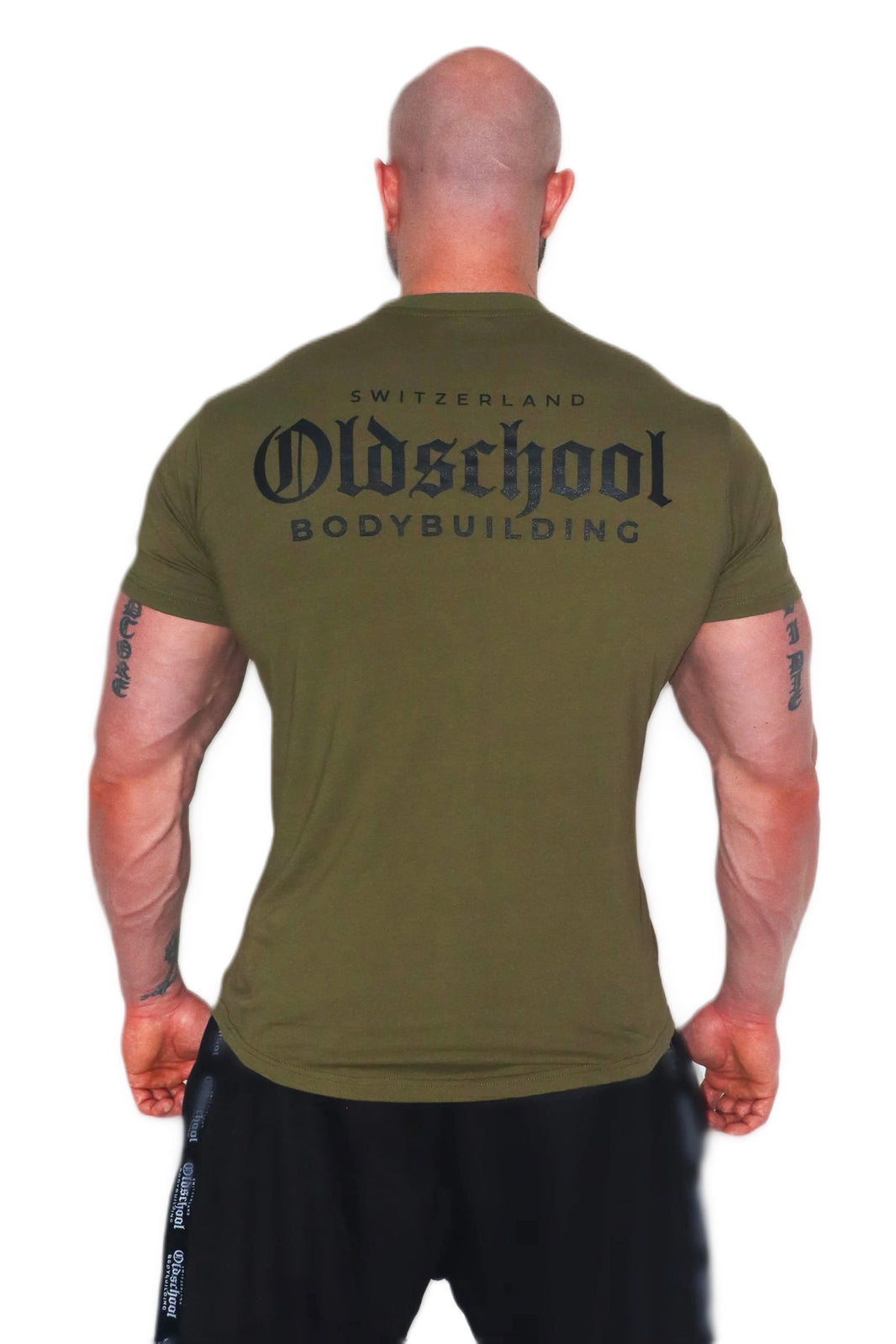 Oldschool Bodybuilding Switzerland Classic T-Shirt - Olive