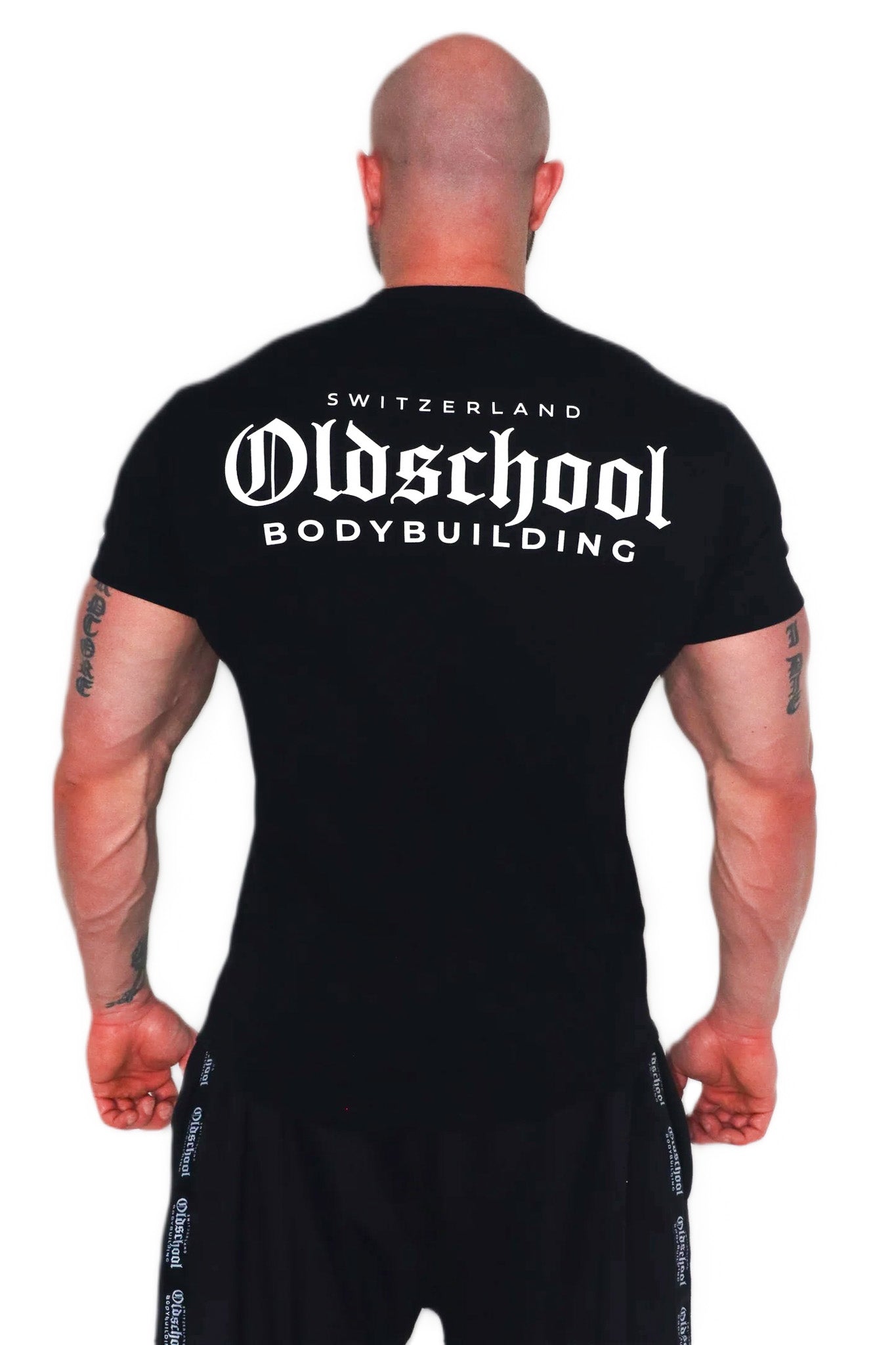 Oldschool Bodybuilding Switzerland Classic T-Shirt - Schwarz