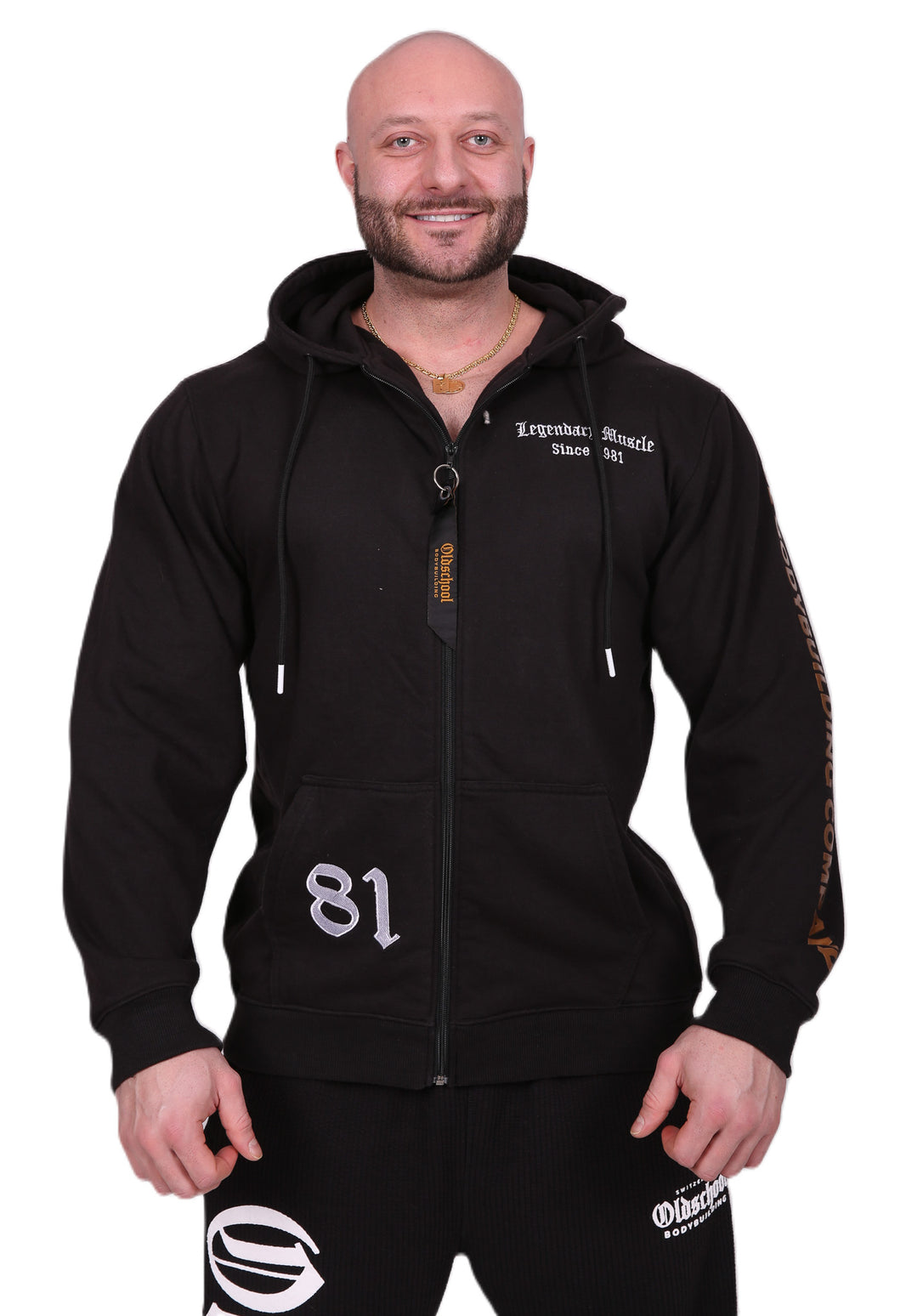 Oldschool Bodybuilding Switzerland True Hoodie - Schwarz