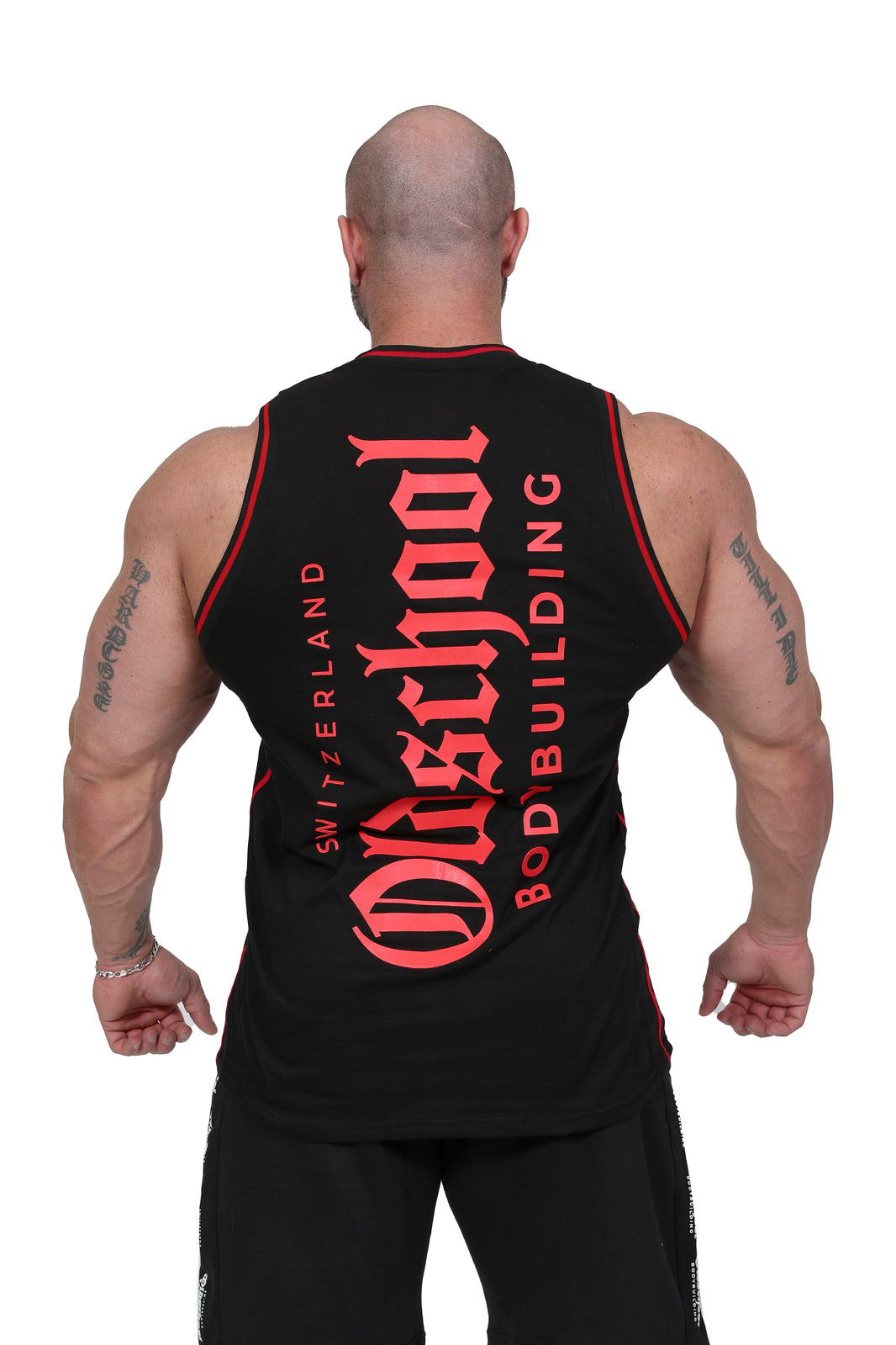 Alicante BIGSHOULDERS Tank Schwarz/Weiss/Rot