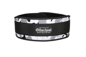 Oldschool Bodybuilding Switzerland Nylon Belt - Grau Camo