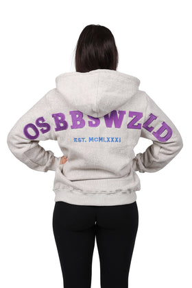 Oldschool Bodybuilding Series Springs Hoodie - Lila/Blau