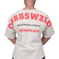 Oldschool Bodybuilding Switzerland Fanadix Oversize Tee - Beige/Rot