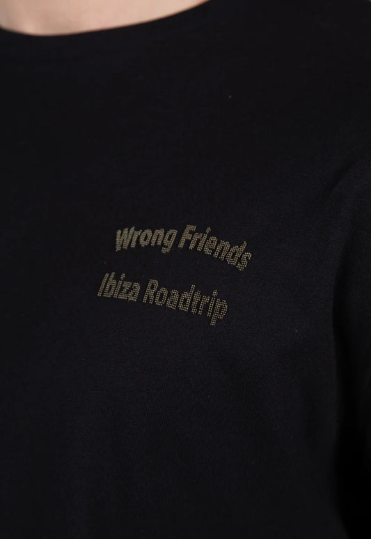 Wrong Friends Ibiza T-Shirt - Schwarz