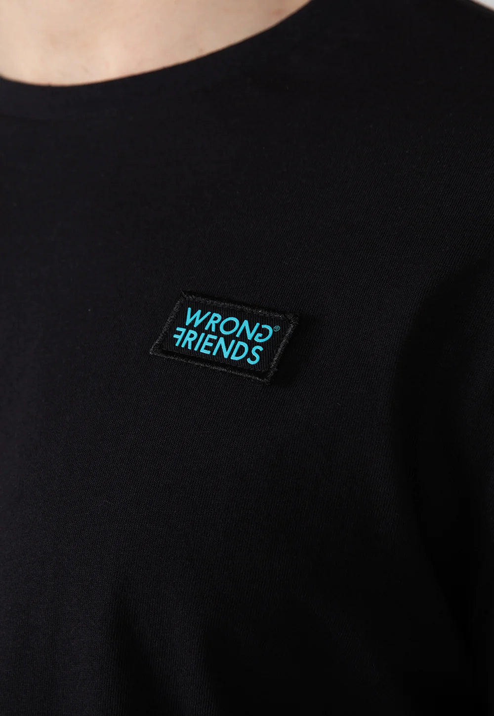 Wrong Friends Classic Logo T-Shirt - Schwarz