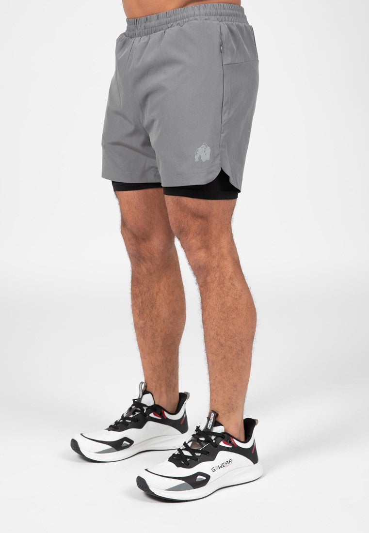 Gorilla Wear Cortez 2 in 1 Shorts - Anthrazit