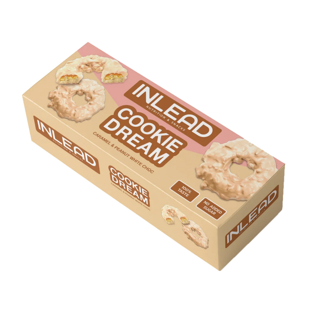 Inlead Cookie Dream Caramel & Peanut White Choc - 125 g