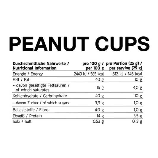 Inlead Peanut Cups - Karton 15 x 50 g