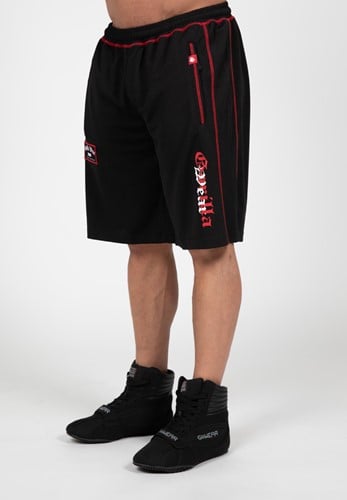 Gorilla Wear Marlow Mesh Shorts - Schwarz/Rot