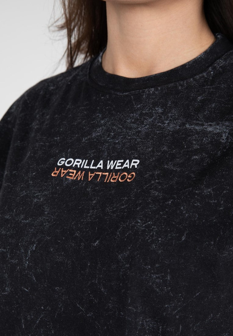 Gorilla Wear Medina Oversized T-Shirt - Schwarz Meliert