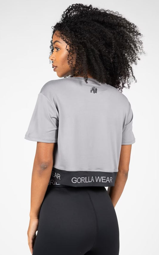 Gorilla Wear Colby Cropped T-Shirt - Grau