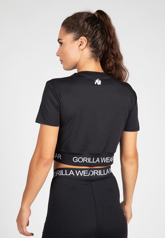 Gorilla Wear Colby Cropped T-Shirt - Schwarz