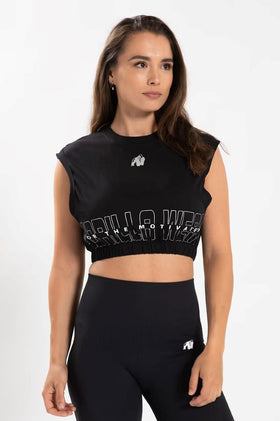 Gorilla Wear Albion Oversized Crop Top - Schwarz