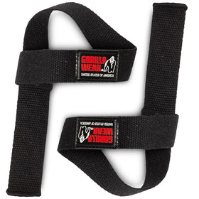 Gorilla Wear Non Padded Lifting Straps - Schwarz