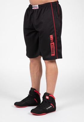 Gorilla Wear Wallace Mesh Shorts - Schwarz/Rot