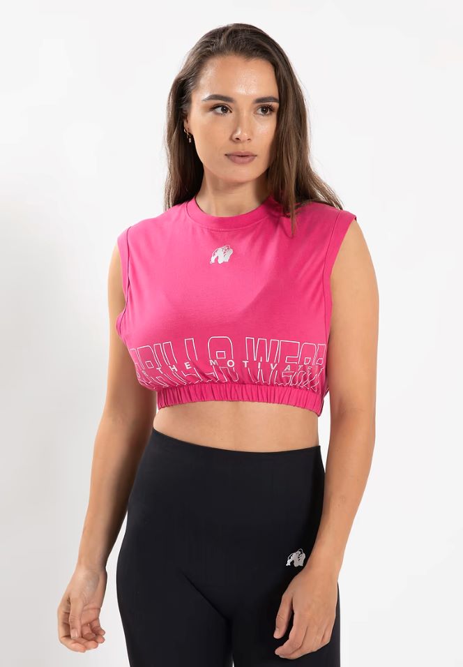 Gorilla Wear Albion Oversized Crop Top - Pink