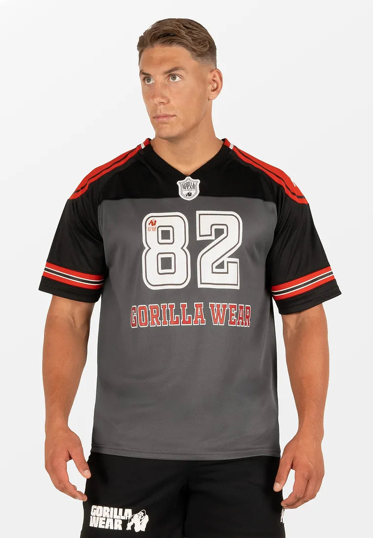 Gorilla Wear Tyler Football Jersey - Schwarz/Rot