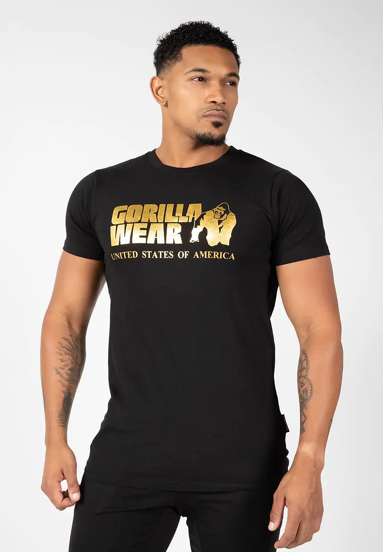 Gorilla Wear Classic T-Shirt - Schwarz/Gold