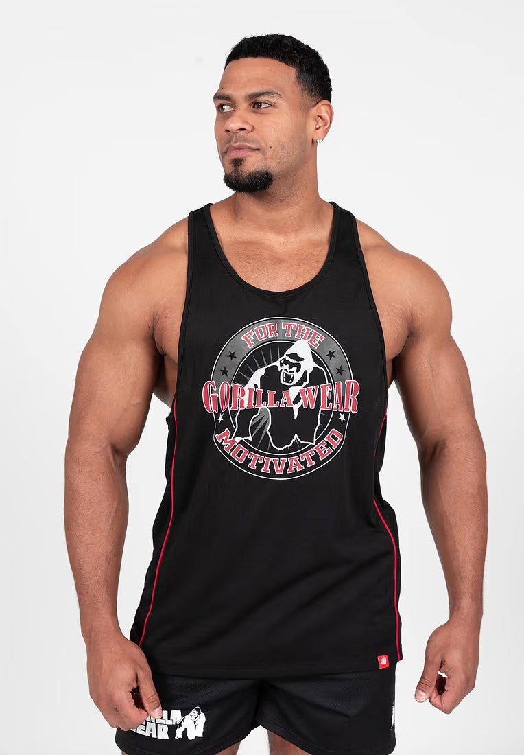 Gorilla Wear Casper Tank Top - Schwarz/Rot