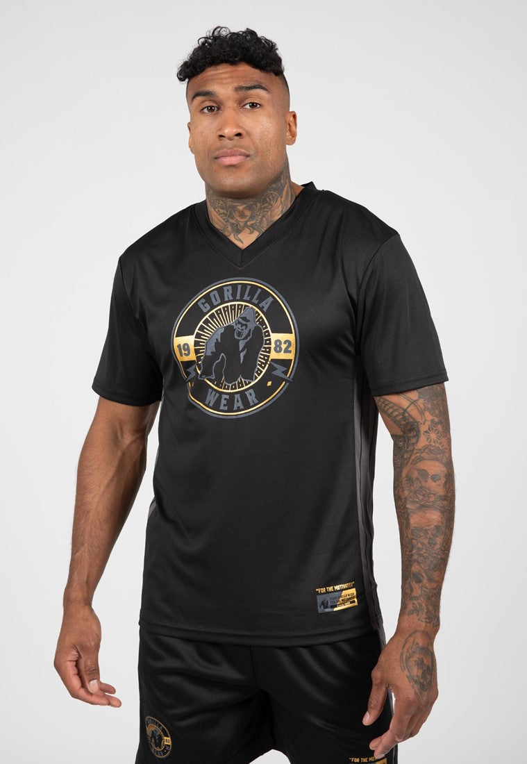 Gorilla Wear Orlando T-Shirt - Schwarz/Gold