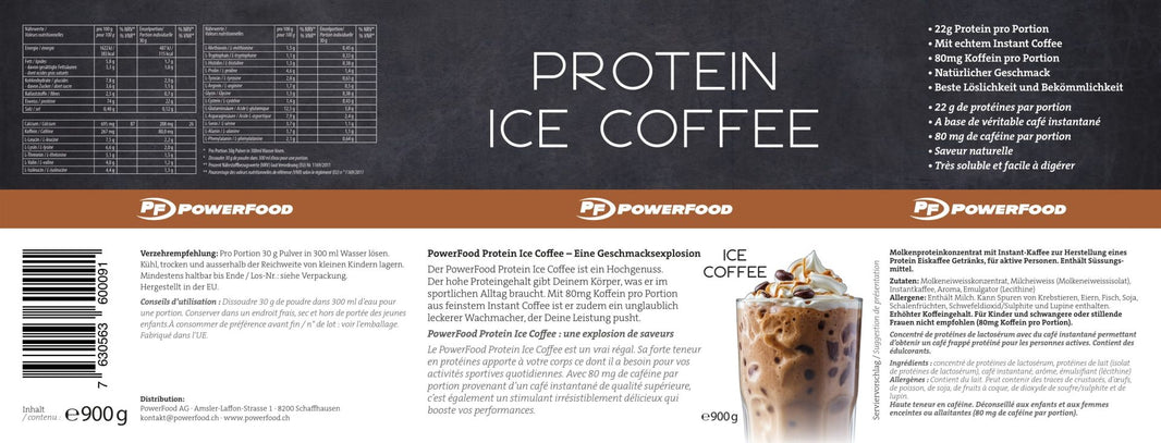 Powerfood Protein Ice Coffee - 900g