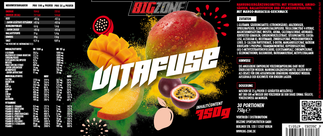 Big Zone Vitafuse 750g