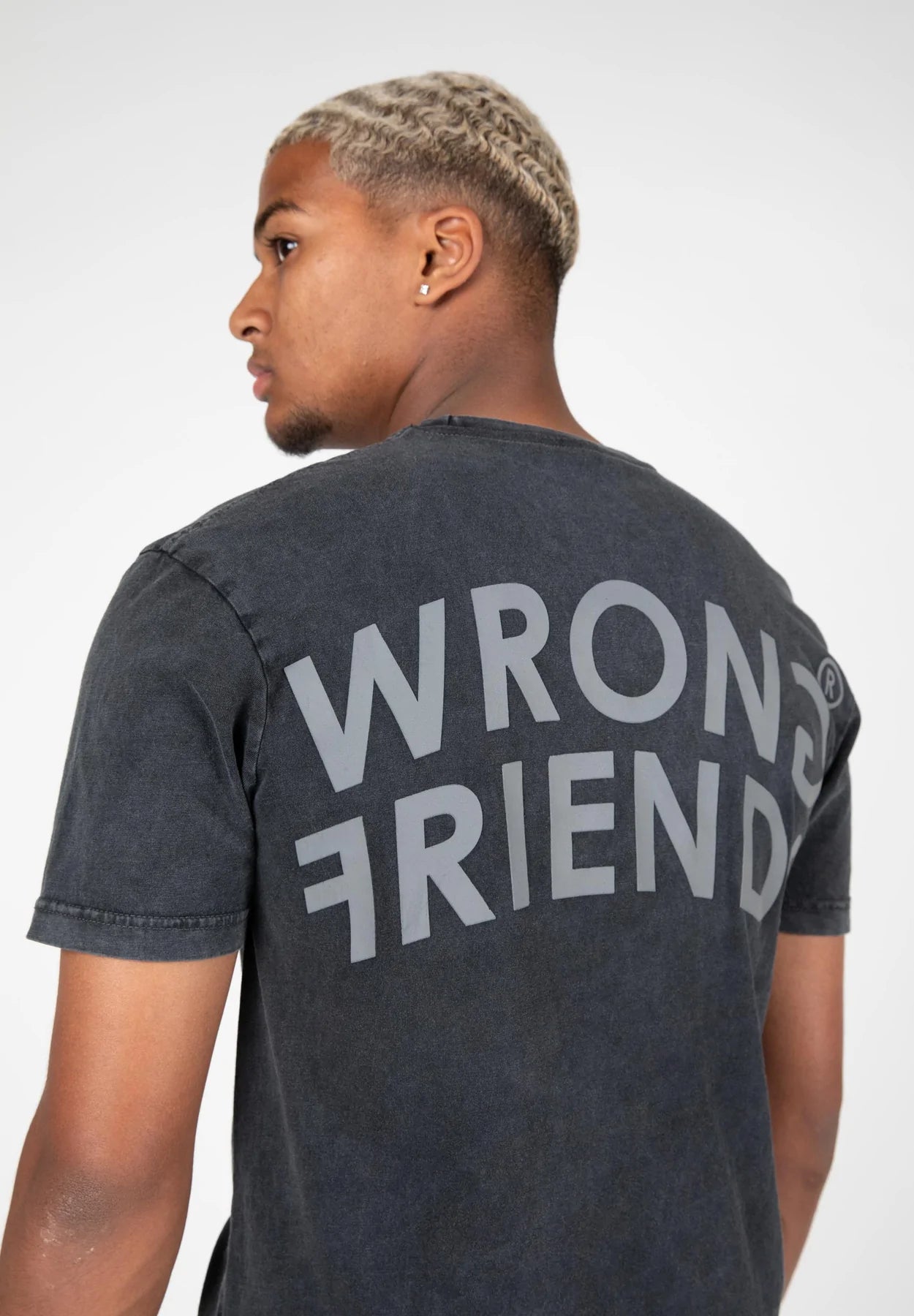 Wrong Friends Orlando T-Shirt - Washed Grey