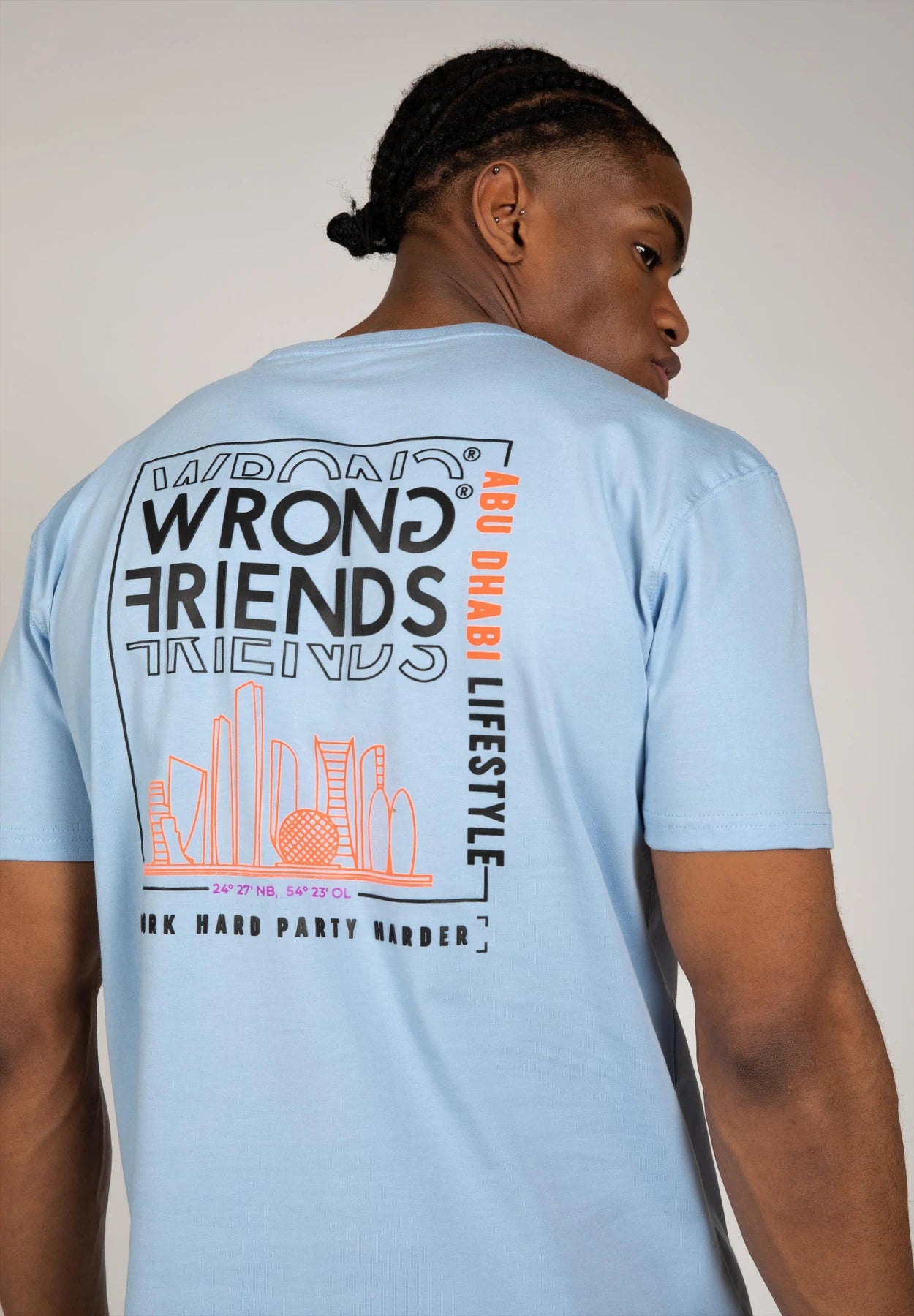Wrong Friends Abu Dhabi T-Shirt - Hellblau