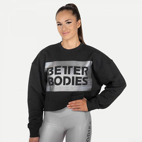 Better Bodies Chelsea Sweater - Schwarz/Silber