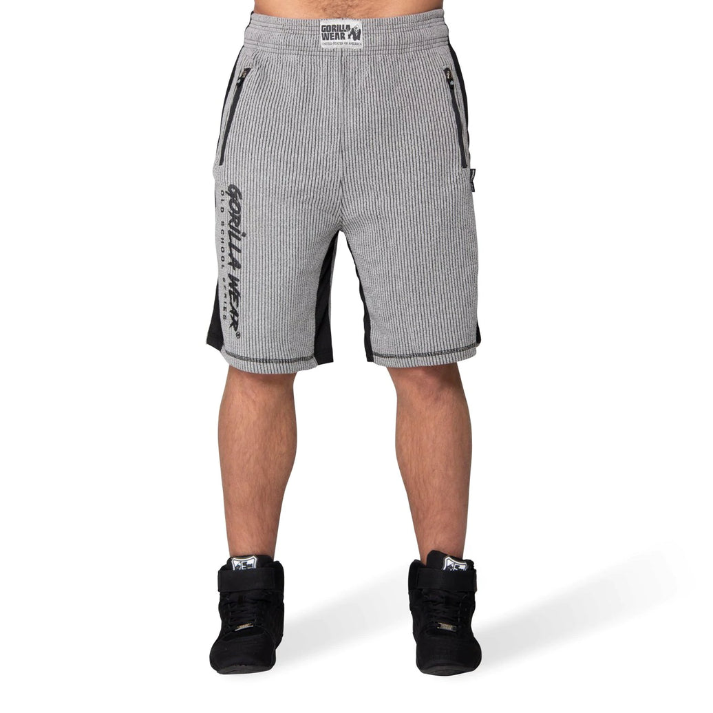 Gorilla Wear Augustine Old School Shorts - Grau/Schwarz