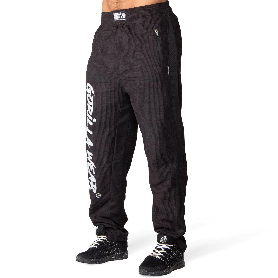 Gorilla Wear Augustine Old School Pants - Schwarz/Weiss